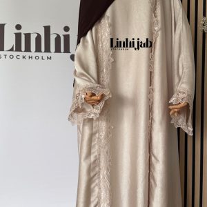 two-piece lace abaya