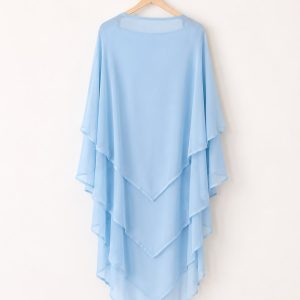two layer chiffon khimar