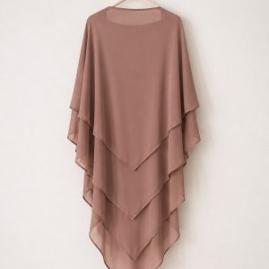 two layer chiffon khimar
