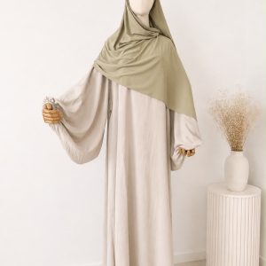 Extra Lång Ballongärmad Haya Abaya